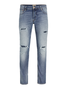 Jack & Jones Plius JJIGLENN JJCOLE CB 625 SN PLS Priglundantys džinsai -Blue Denim - 12271542