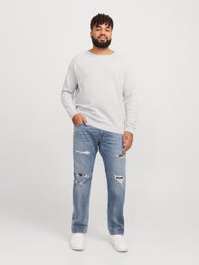 Jack & Jones Plius JJIGLENN JJCOLE CB 625 SN PLS Priglundantys džinsai -Blue Denim - 12271542