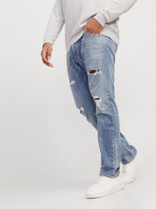 Jack & Jones Plius JJIGLENN JJCOLE CB 625 SN PLS Priglundantys džinsai -Blue Denim - 12271542