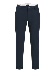 Jack & Jones Priglundantis kirpimas Chino kelnės -Navy Blazer - 12271621