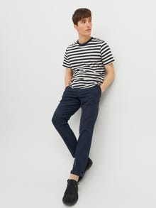 Jack & Jones Priglundantis kirpimas Chino kelnės -Navy Blazer - 12271621