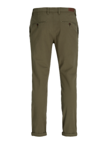 Jack & Jones Priglundantis kirpimas Chino kelnės -Olive Night - 12271621