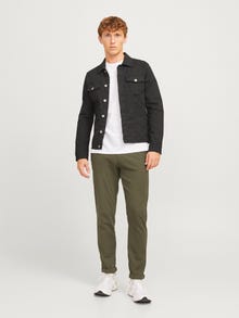 Jack & Jones Priglundantis kirpimas Chino kelnės -Olive Night - 12271621