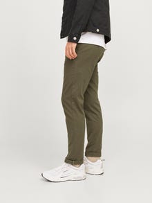 Jack & Jones Priglundantis kirpimas Chino kelnės -Olive Night - 12271621