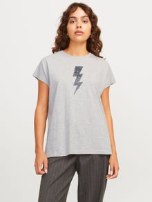 JJXX JXASTRID T-shirt -Light Grey Melange - 12271657