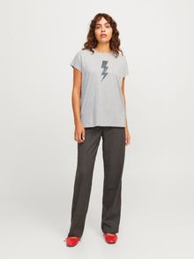 JJXX JXASTRID T-shirt -Light Grey Melange - 12271657