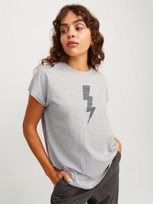 JJXX JXASTRID T-shirt -Light Grey Melange - 12271657