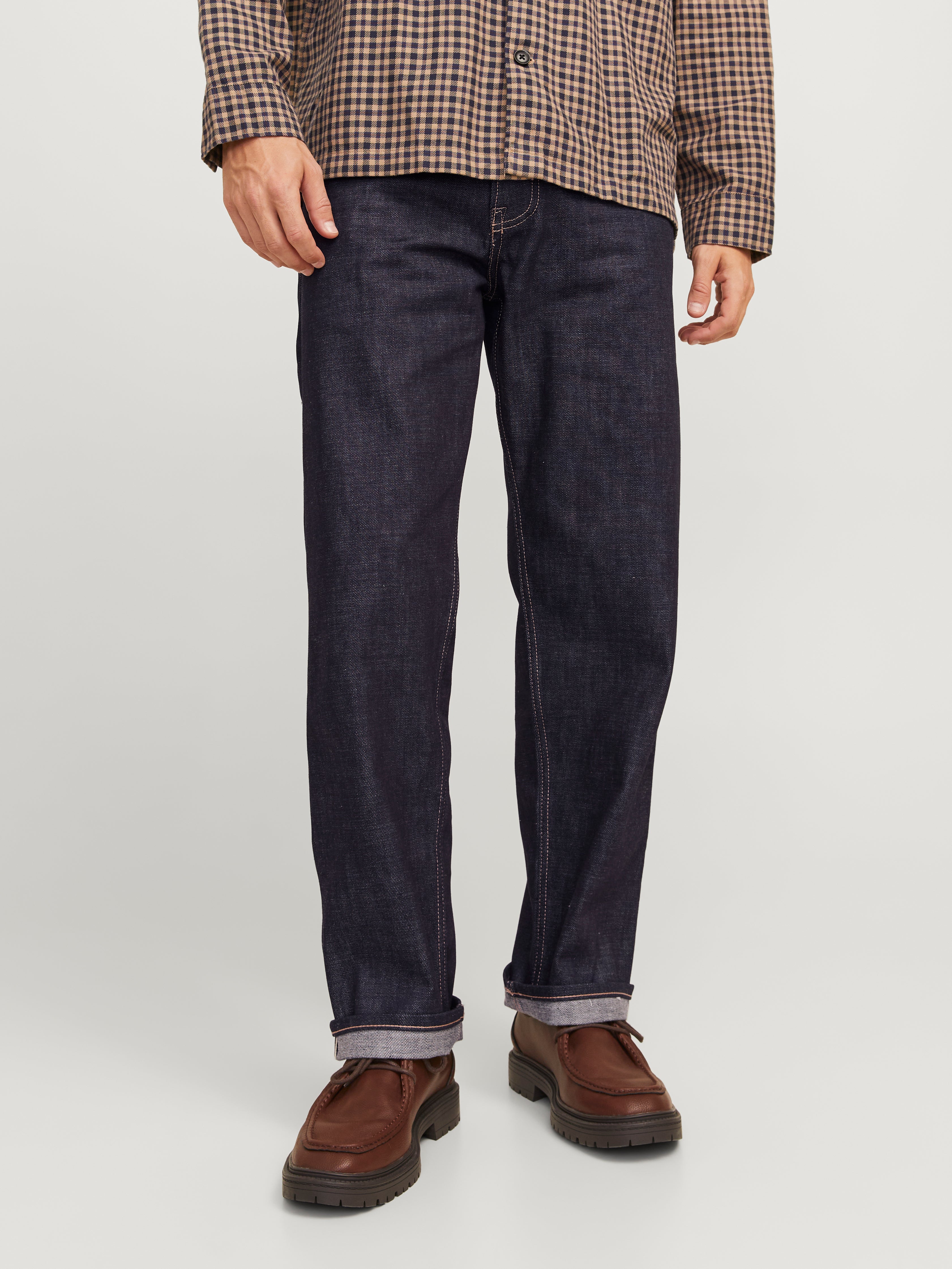 Jjieddie Jjcooper Selvedge Cj 361 Locker Geschnitten