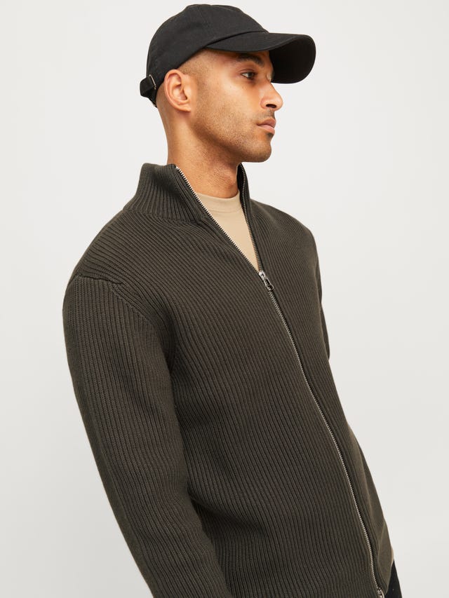 Cardigan Uomo INDICODE Andy - Maglione Elegante In Cotone E Acrilico Con Dettagli In Pelle - Perfect Per Look Casual O Elegante - Foto 12