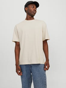 Jack & Jones Nadruk Okrągły dekolt T-shirt -Moonbeam - 12271945