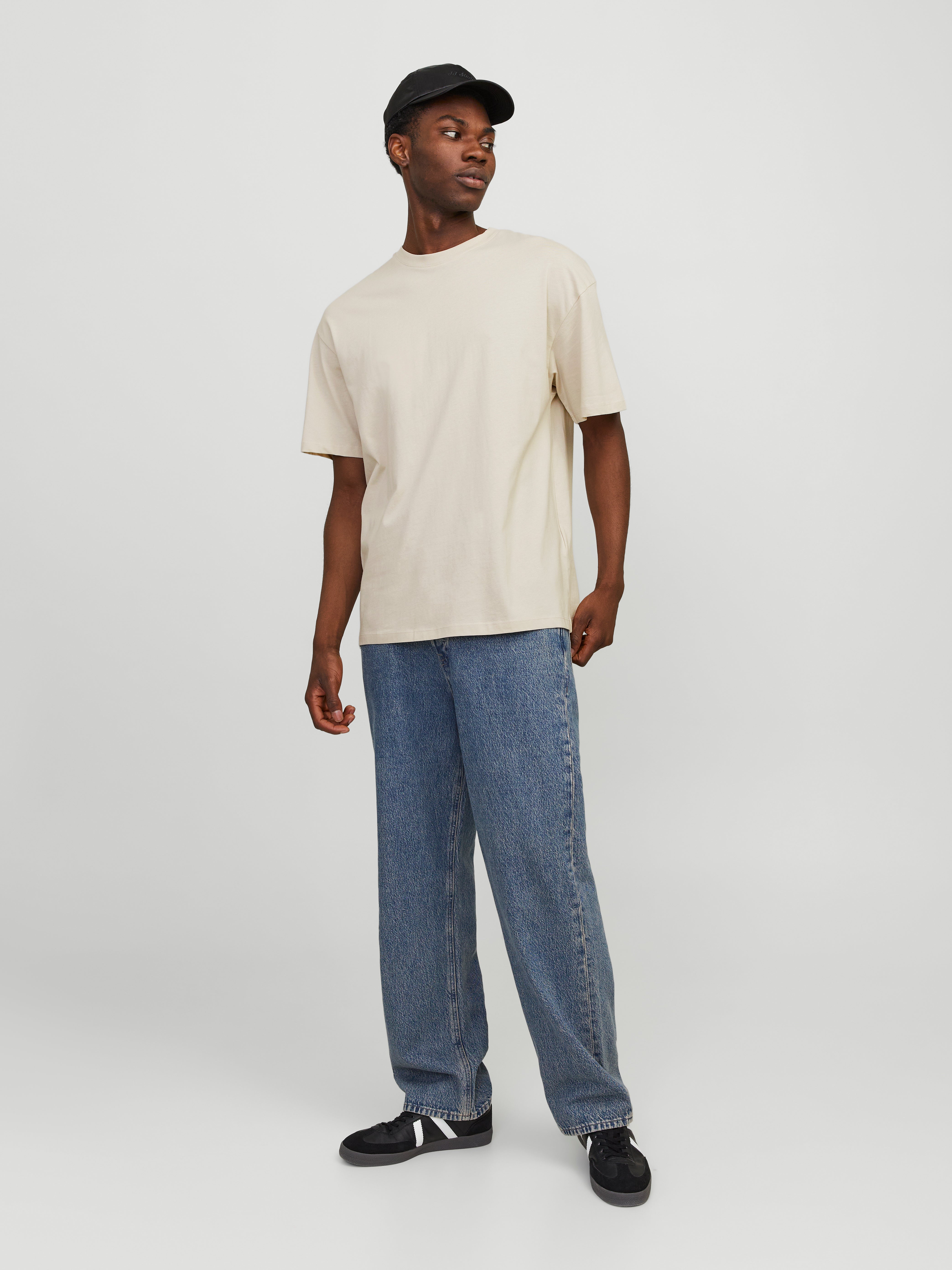 Gedruckt Rundhals T-shirt | Beige | Jack & Jones®