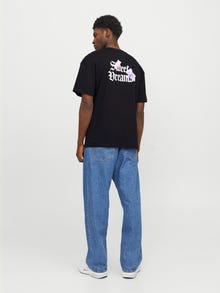 Jack & Jones Gedrukt Ronde hals T-shirt -Black - 12271968