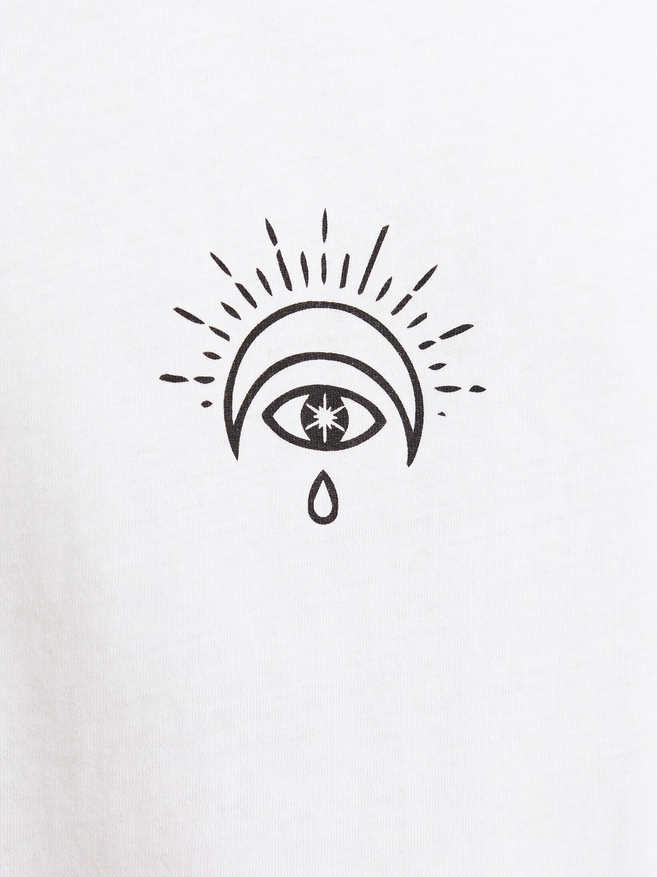 Jack & Jones Printed Round Neck T-shirt -Bright White - 12271980
