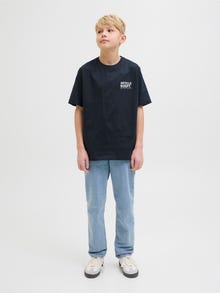 Jack & Jones JJICLARK JJORIGINAL AKM 710 JNR Klasikinio kirpimo džinsai Jaunimui -Blue Denim - 12271994