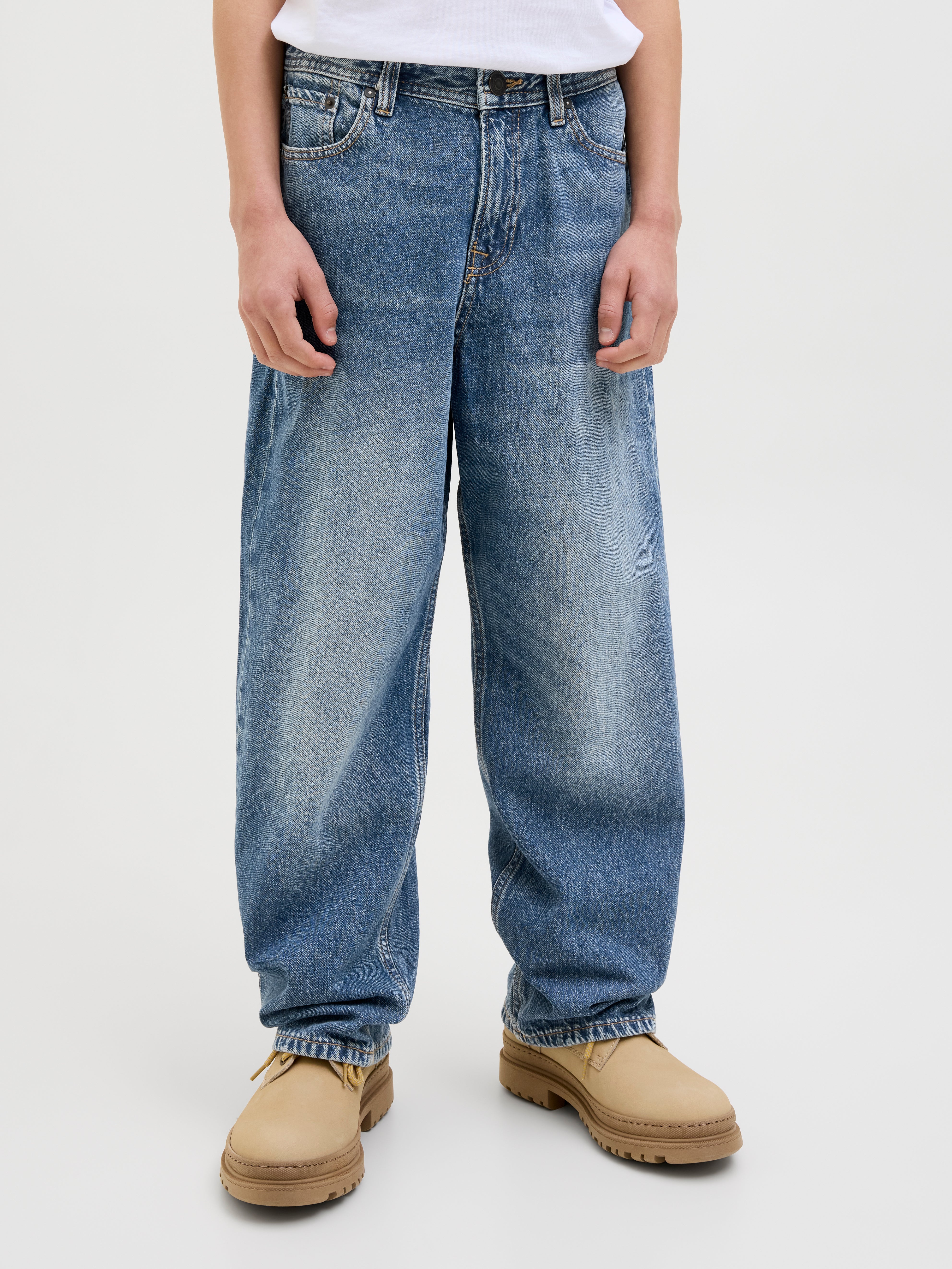 Thumbnail - Jjialex Jjoriginal Akm 061 Noos Jnr Baggy Fit Jeans Junior