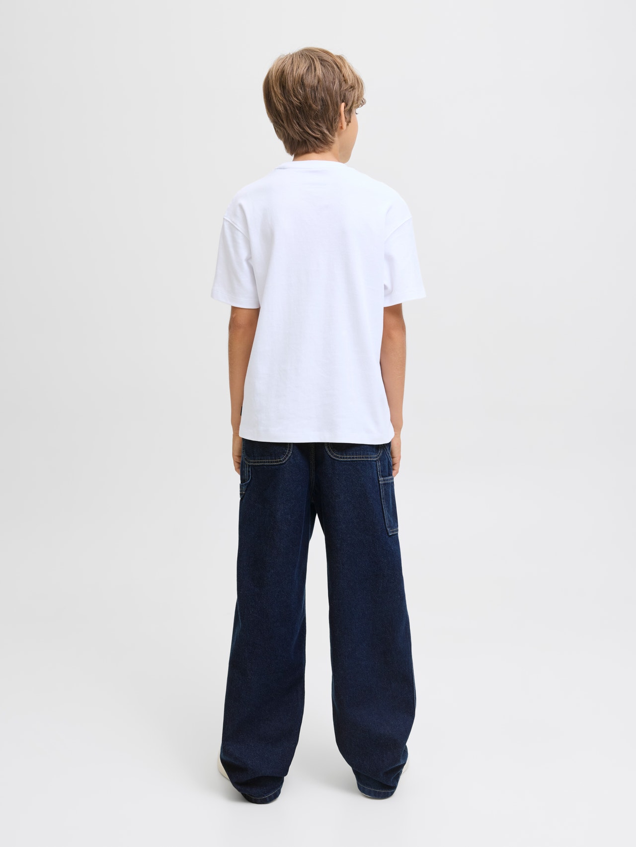 JACK & JONES Baggy Fit Jeans Junior - JJIALEX Hohe Taille Lockere Passform