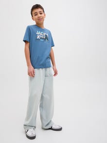 Jack & Jones JJIRON JJORIGINAL SQ 205 NOOS JNR Jeans baggy fit Junior -Blue Denim - 12272042