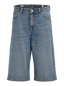 Jack & Jones Laisvas kirpimas Džinsiniai šortai Jaunimui -Blue Denim - 12272044