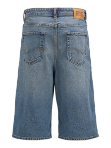 Jack & Jones Laisvas kirpimas Džinsiniai šortai Jaunimui -Blue Denim - 12272044