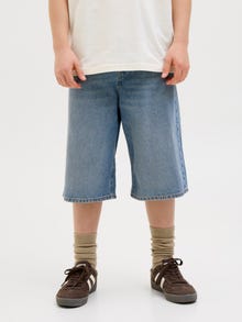 Jack & Jones Laisvas kirpimas Džinsiniai šortai Jaunimui -Blue Denim - 12272044