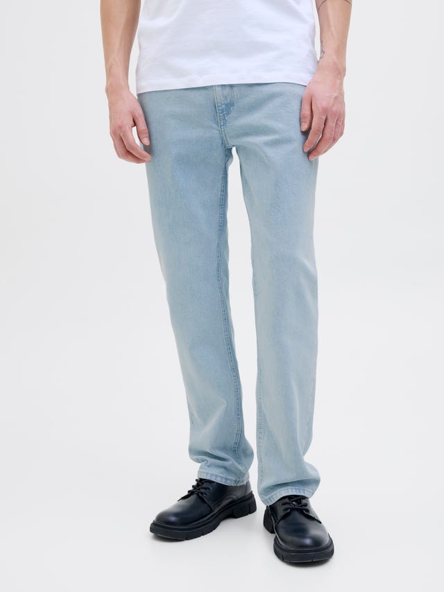 Jack & Jones BAGGY FIT JEANS JJIALEX JJORIGINAL AKM 293 BAGGY FIT JEANS - Túlméretezett farmernadrág - ecru/bézs Jack & Jones BAGGY FIT JEANS JJIALEX JJORIGINAL AKM 293 BAGGY FIT JEANS - Túlméretezett farmernadrág - ecru/bézs