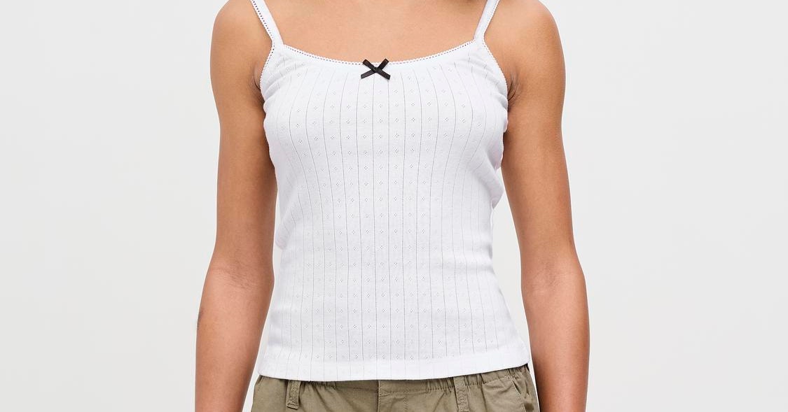 UP 2 FASHION BASICS Canottiera A Spaghetti Da Donna 2 Pezzi - Foto 3