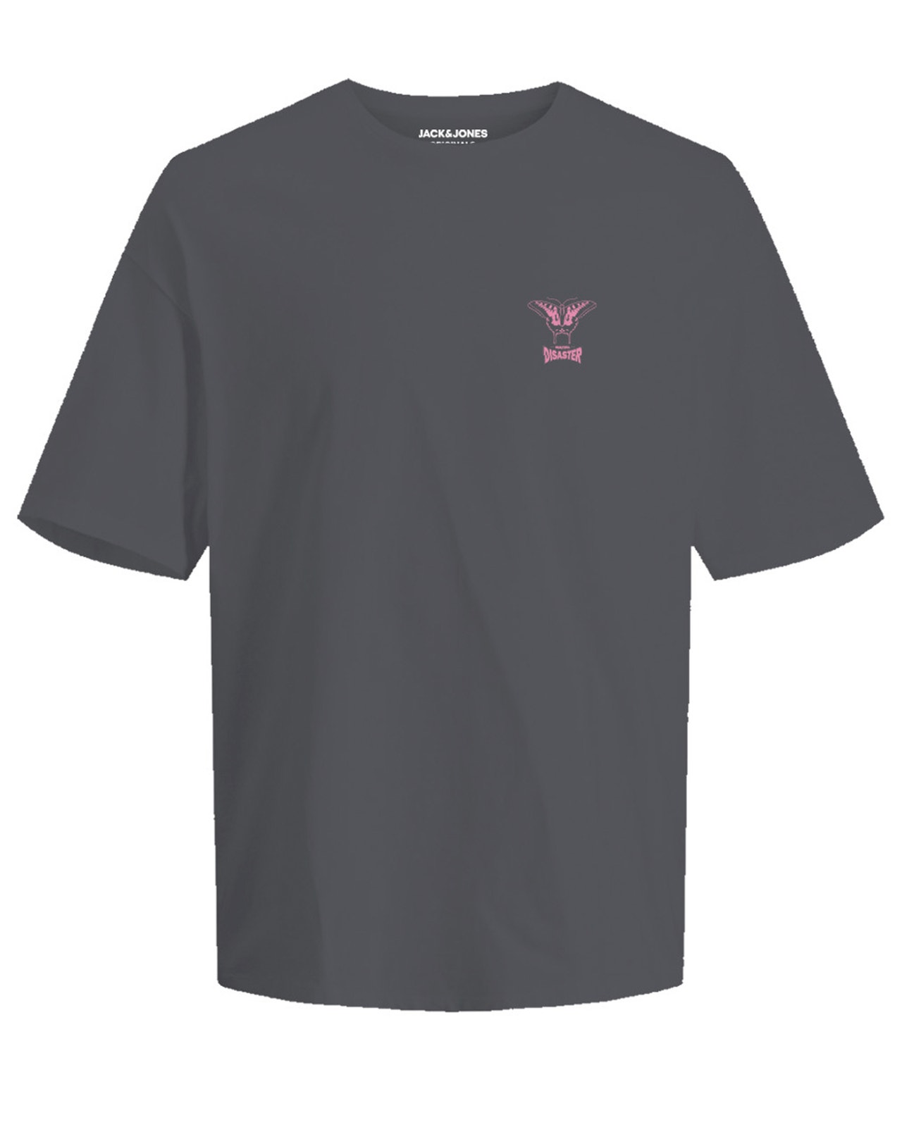 Jack & Jones Gedrukt Ronde hals T-shirt -Asphalt - 12272174
