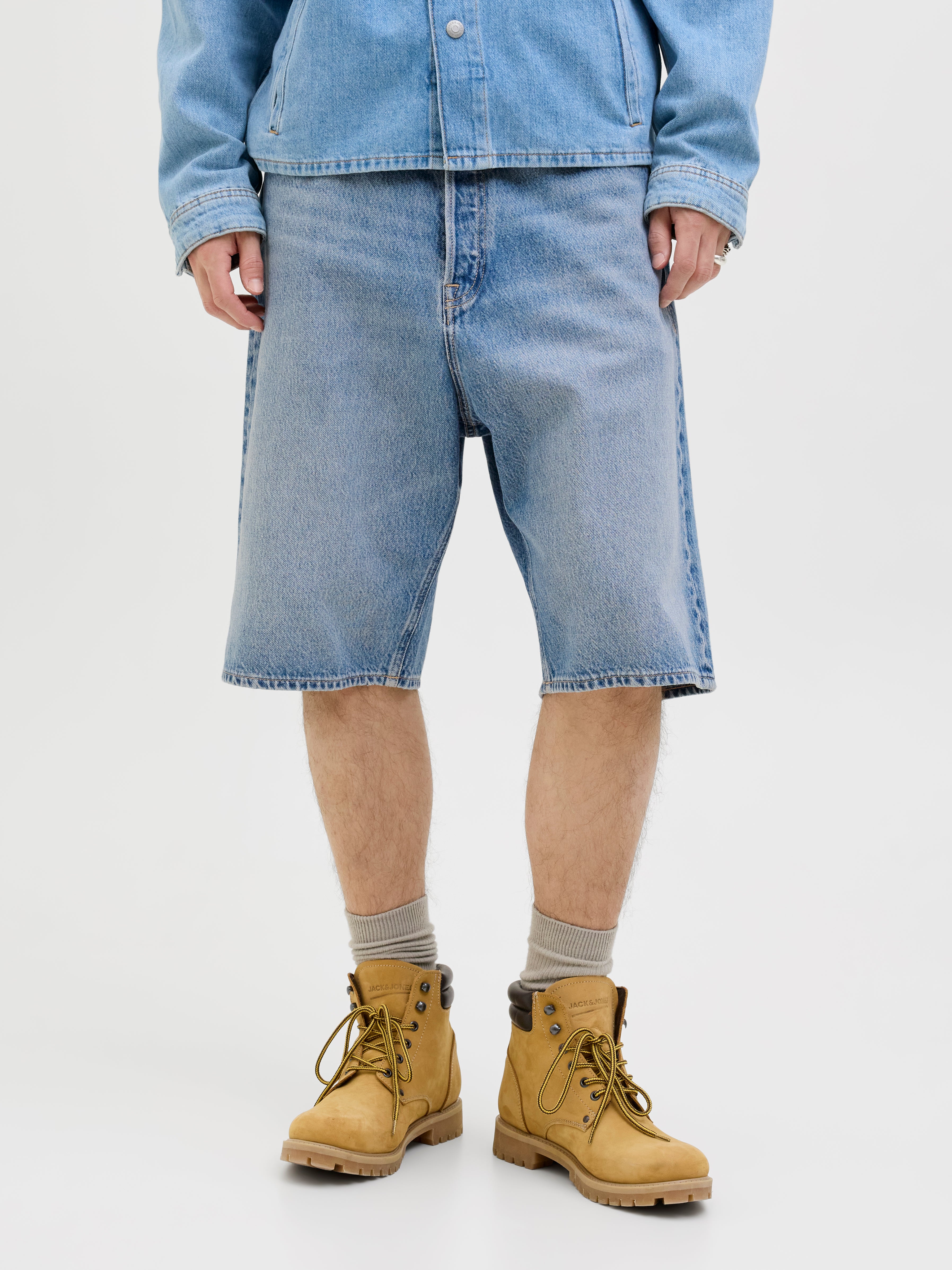 Extra Baggy Fit Jeans-shorts