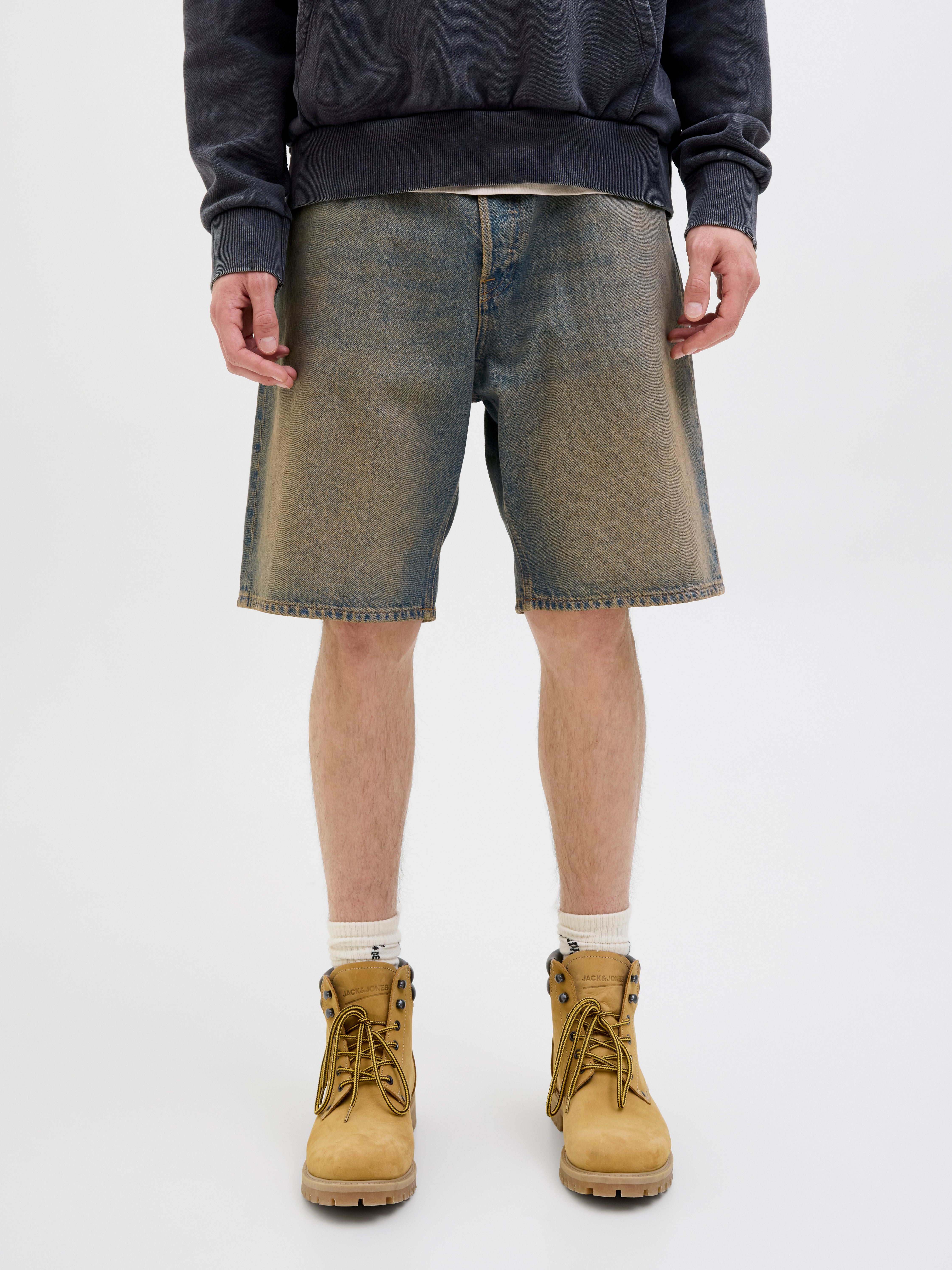 Thumbnail - Baggy Fit Jeans-shorts