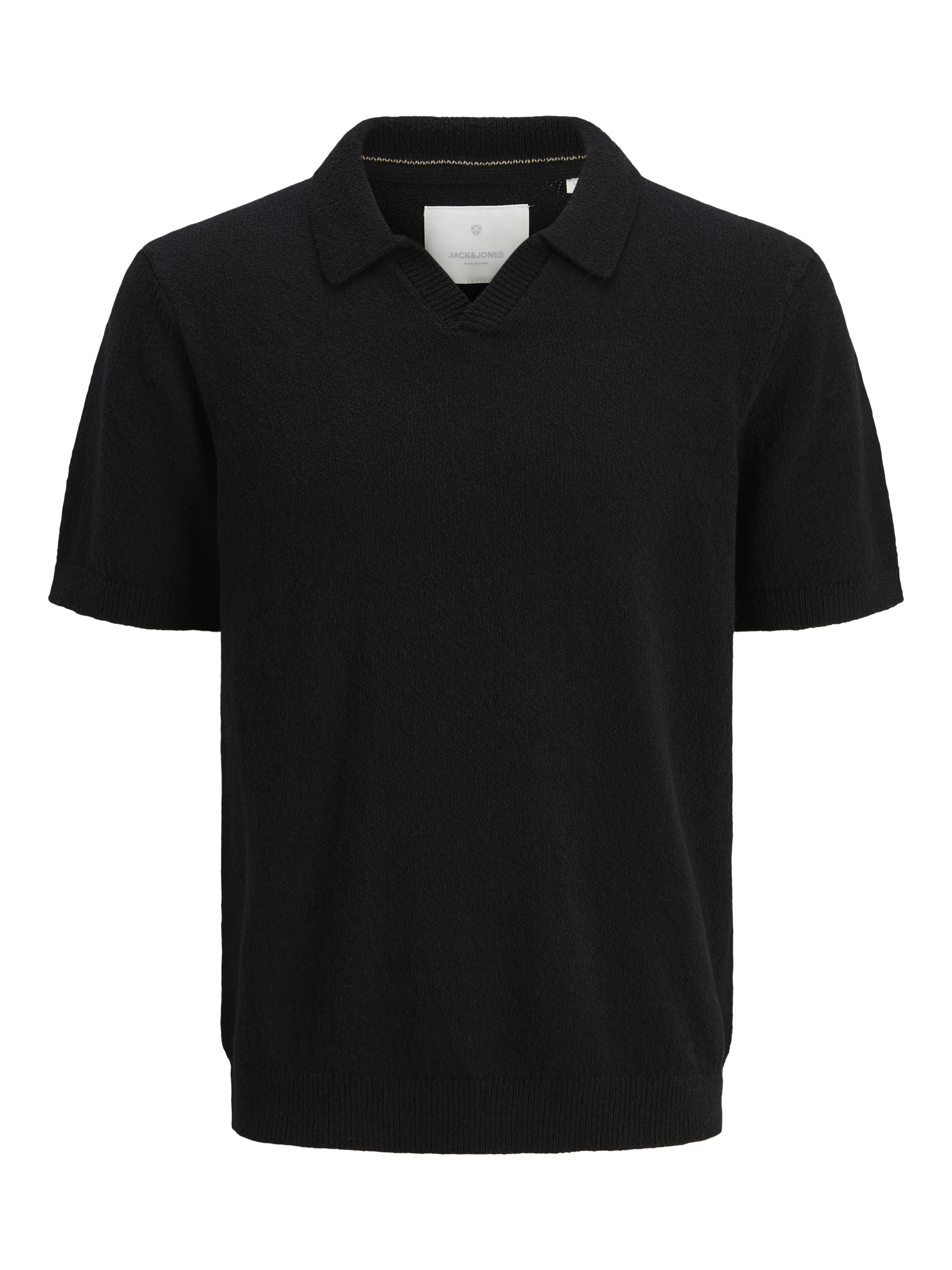 Thumbnail - Einfarbig Gestricktes Polo