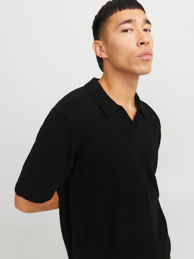 JACK JONES Mens Polo Shirt Medium White Cotton - Main Image