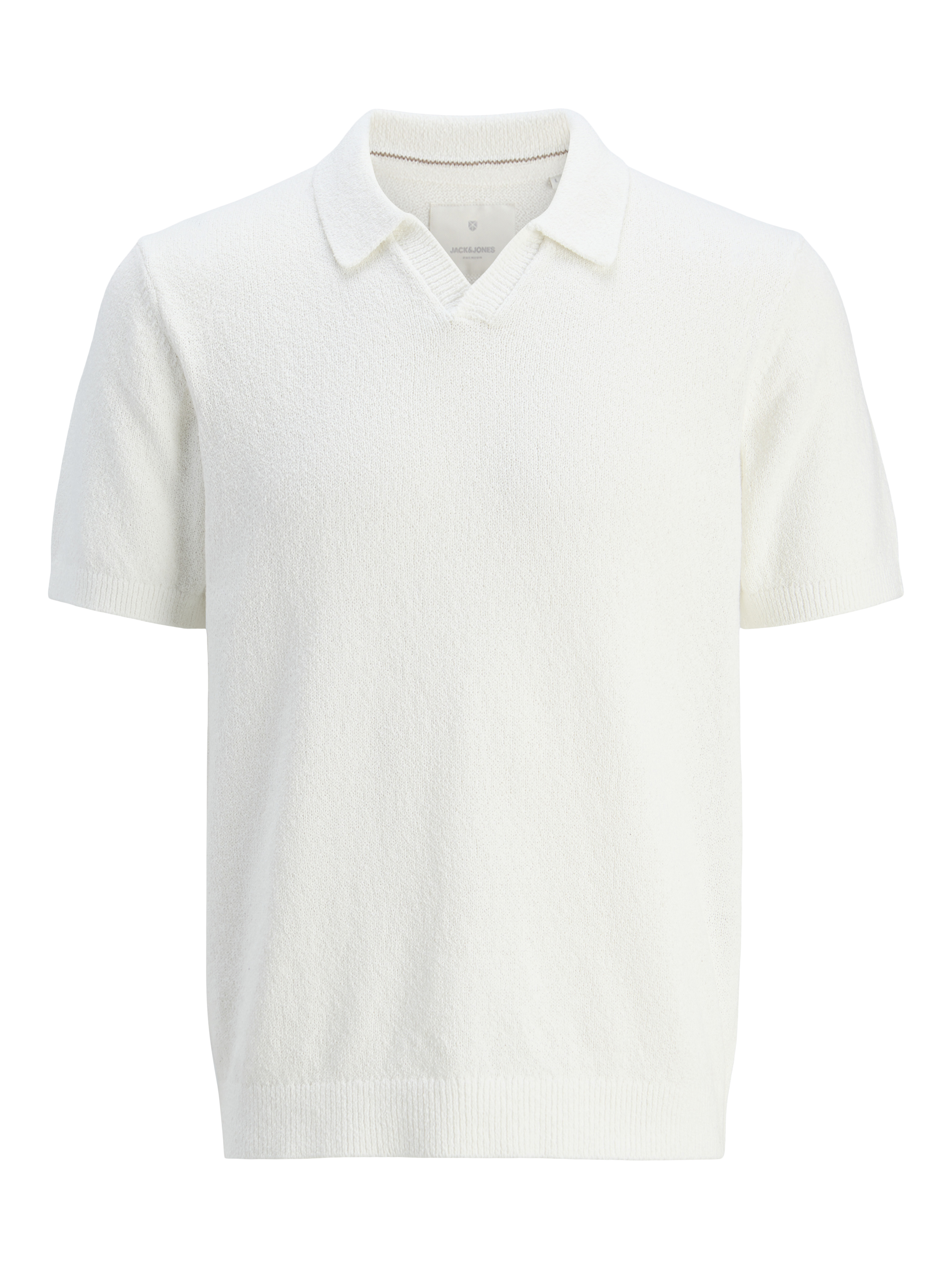 Thumbnail - Einfarbig Gestricktes Polo