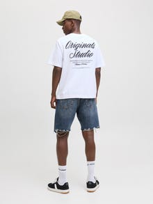 Jack & Jones Baggy fit Kavbojke kratke hlače -Blue Denim - 12272285