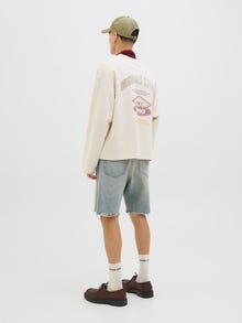 Jack & Jones Baggy fit Denim shorts -Blue Denim - 12272285