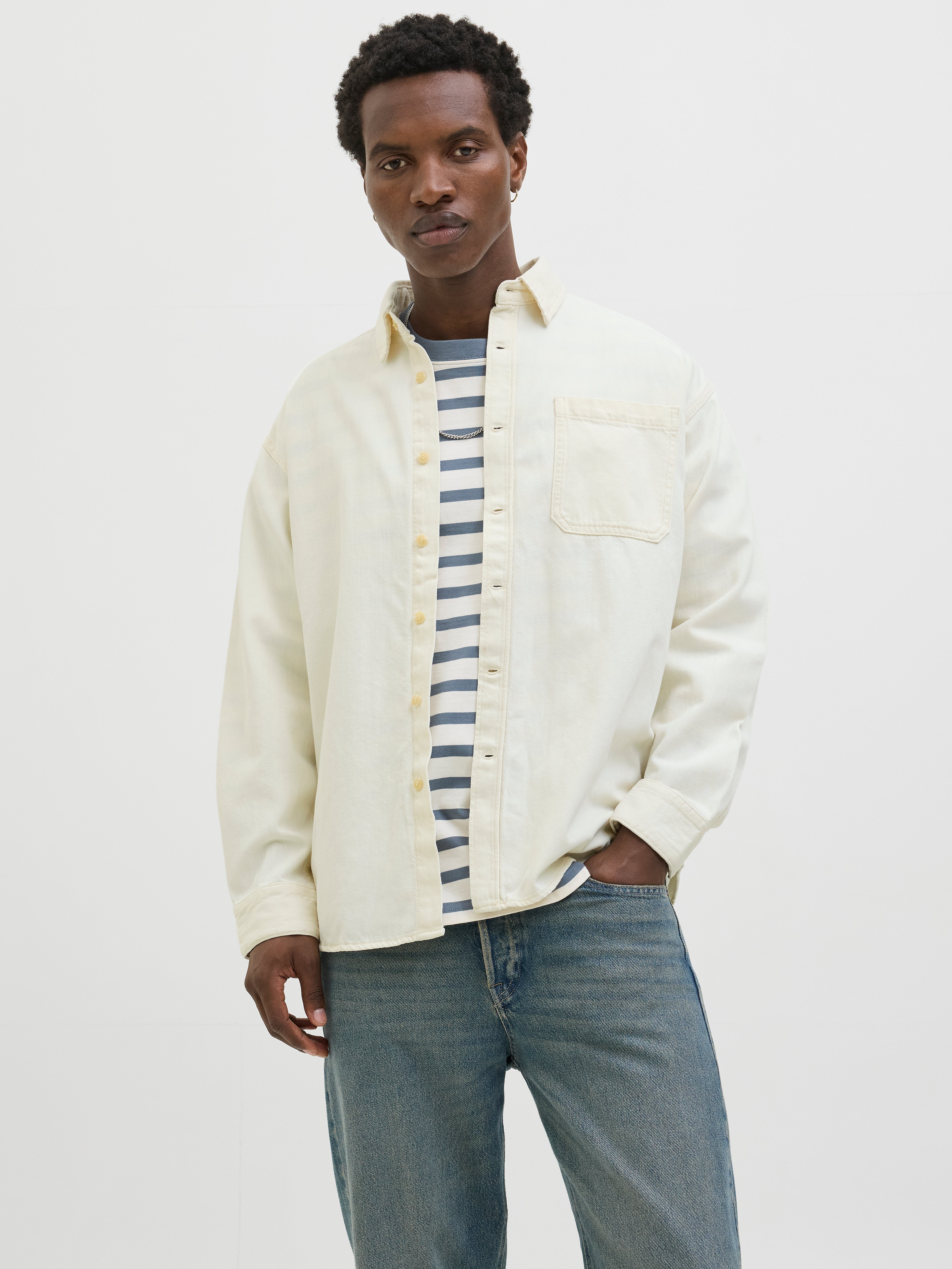 Wide Fit Jeanshemd