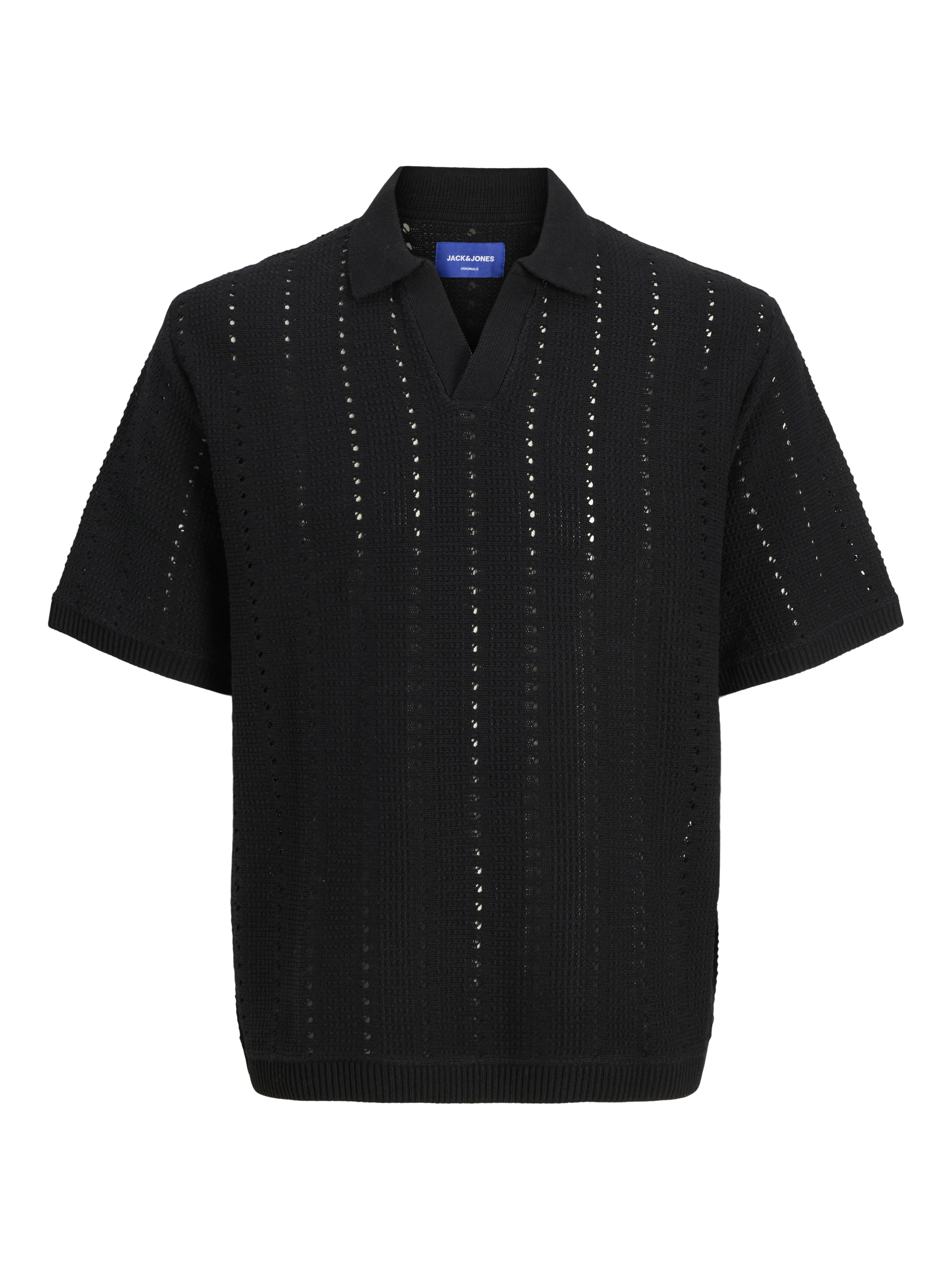 Thumbnail - Einfarbig Gestricktes Polo