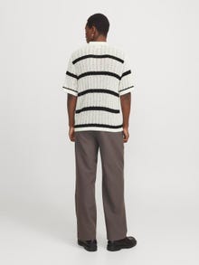 Jack & Jones Striped Polo -Sea Salt - 12272580