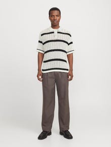 Jack & Jones W paski Koszula polo -Sea Salt - 12272580