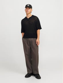 Jack & Jones Stribet Polo -Black - 12272580