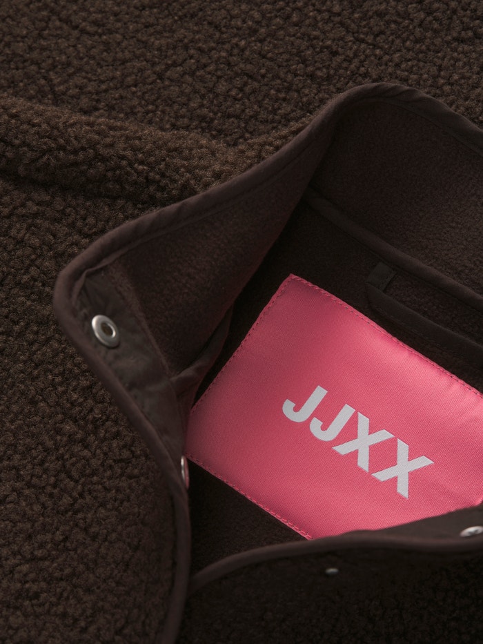 JXVERA Jachetă de pluș | Dark Brown | JJXX® JXVERA Jachetă de pluș | Dark Brown | JJXX®