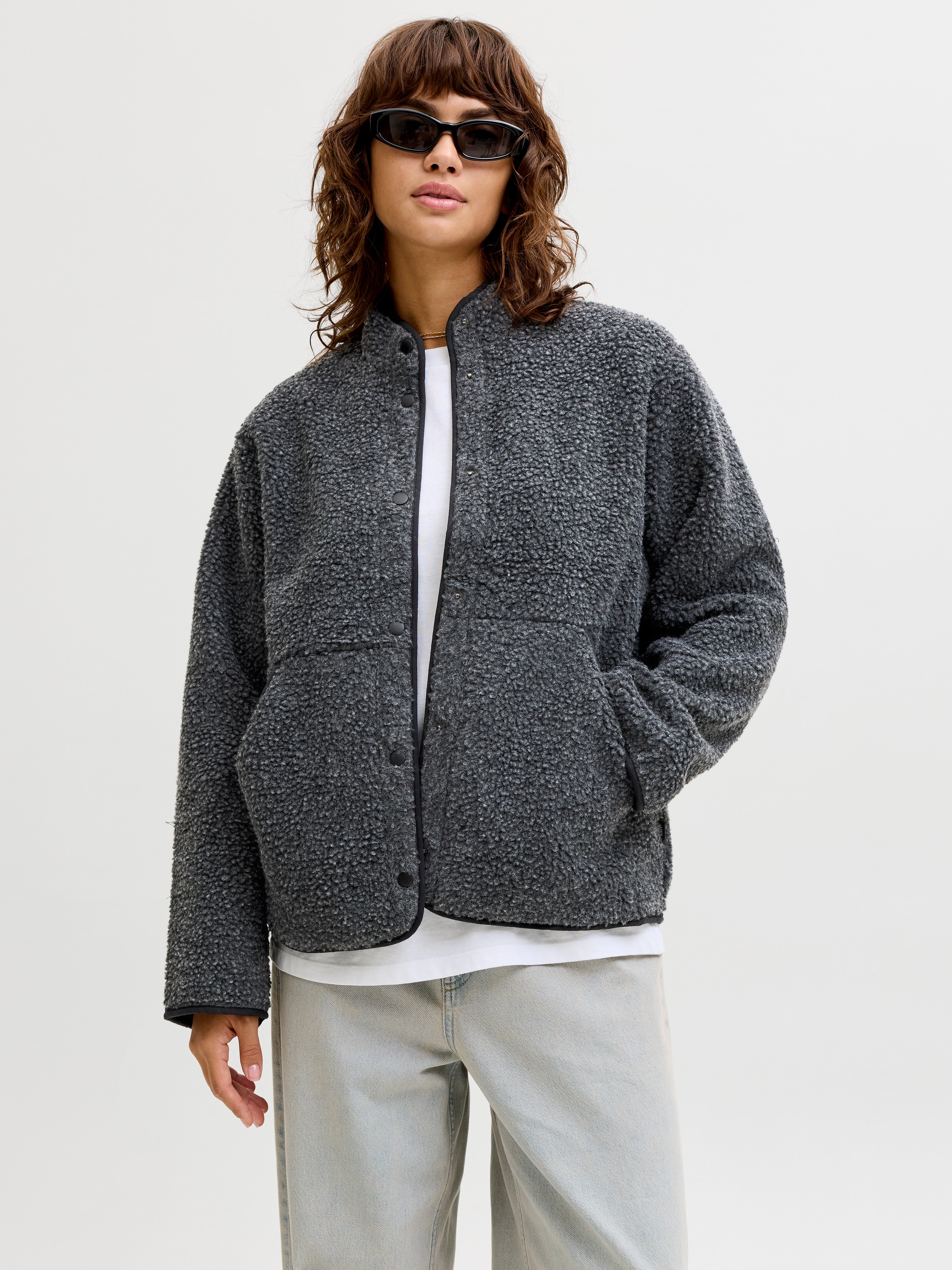 Jxvera Teddyfell Jacke