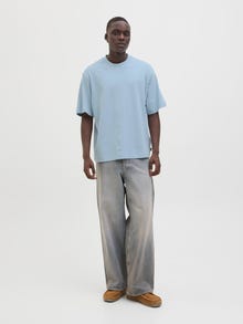 Jack & Jones 2-pak Gładka Okrągły dekolt T-shirt -Stormy Weather - 12272666