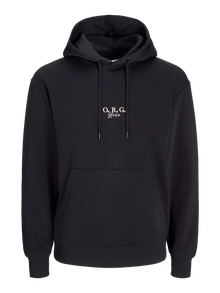 Jack & Jones Logotyp Hoodie -Black - 12272694