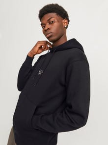 Jack & Jones Logotyp Hoodie -Black - 12272694
