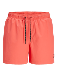 Jack & Jones Klasikinis kirpimas Maudymosi šortai -Hot Coral - 12272776