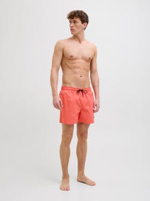 Jack & Jones Klasikinis kirpimas Maudymosi šortai -Hot Coral - 12272776