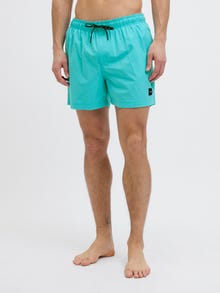 Jack & Jones Klasikinis kirpimas Maudymosi šortai -Scuba Blue - 12272776