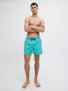 Jack & Jones Klasikinis kirpimas Maudymosi šortai -Scuba Blue - 12272776