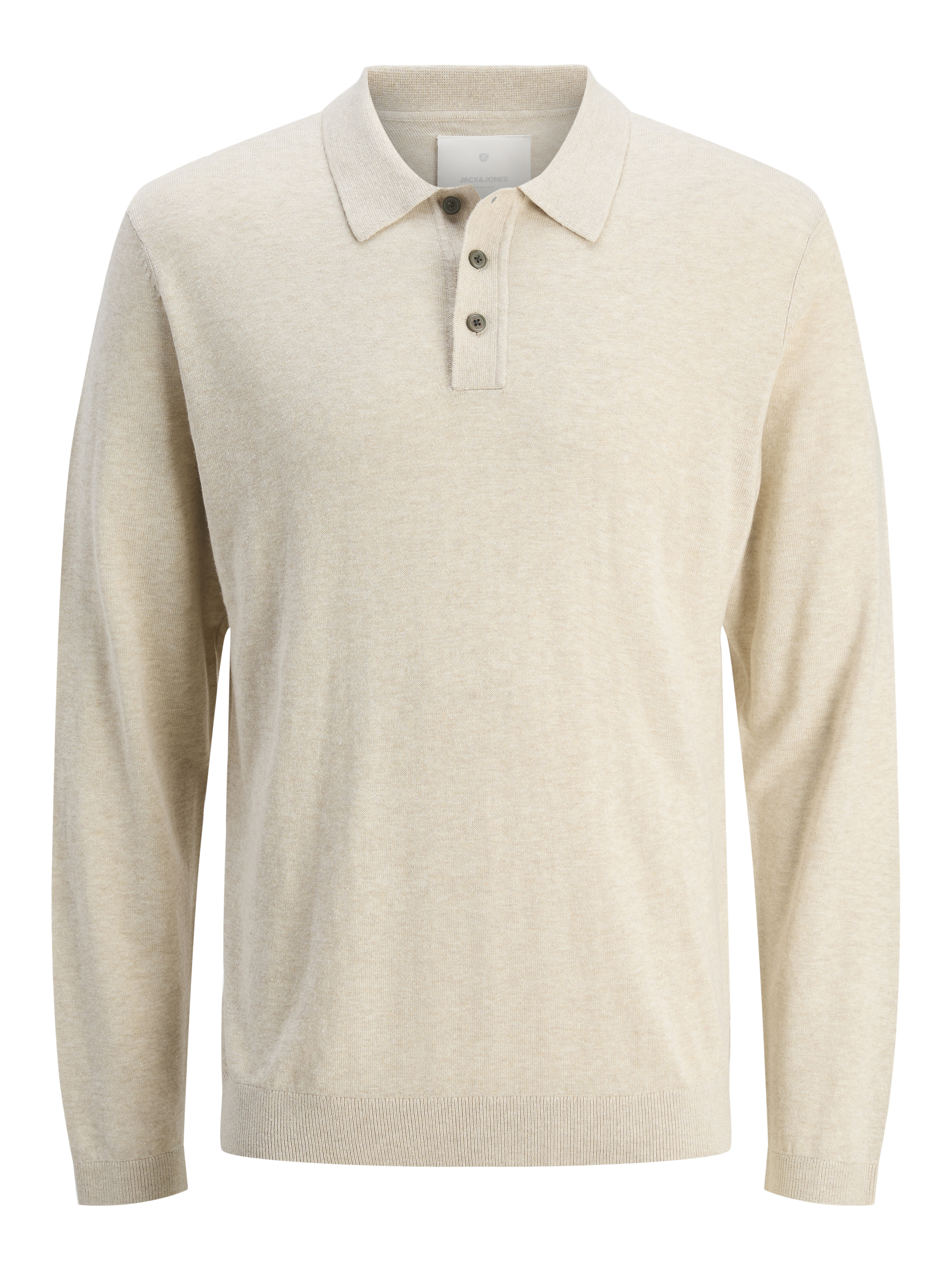 Thumbnail - Einfarbig Gestricktes Polo