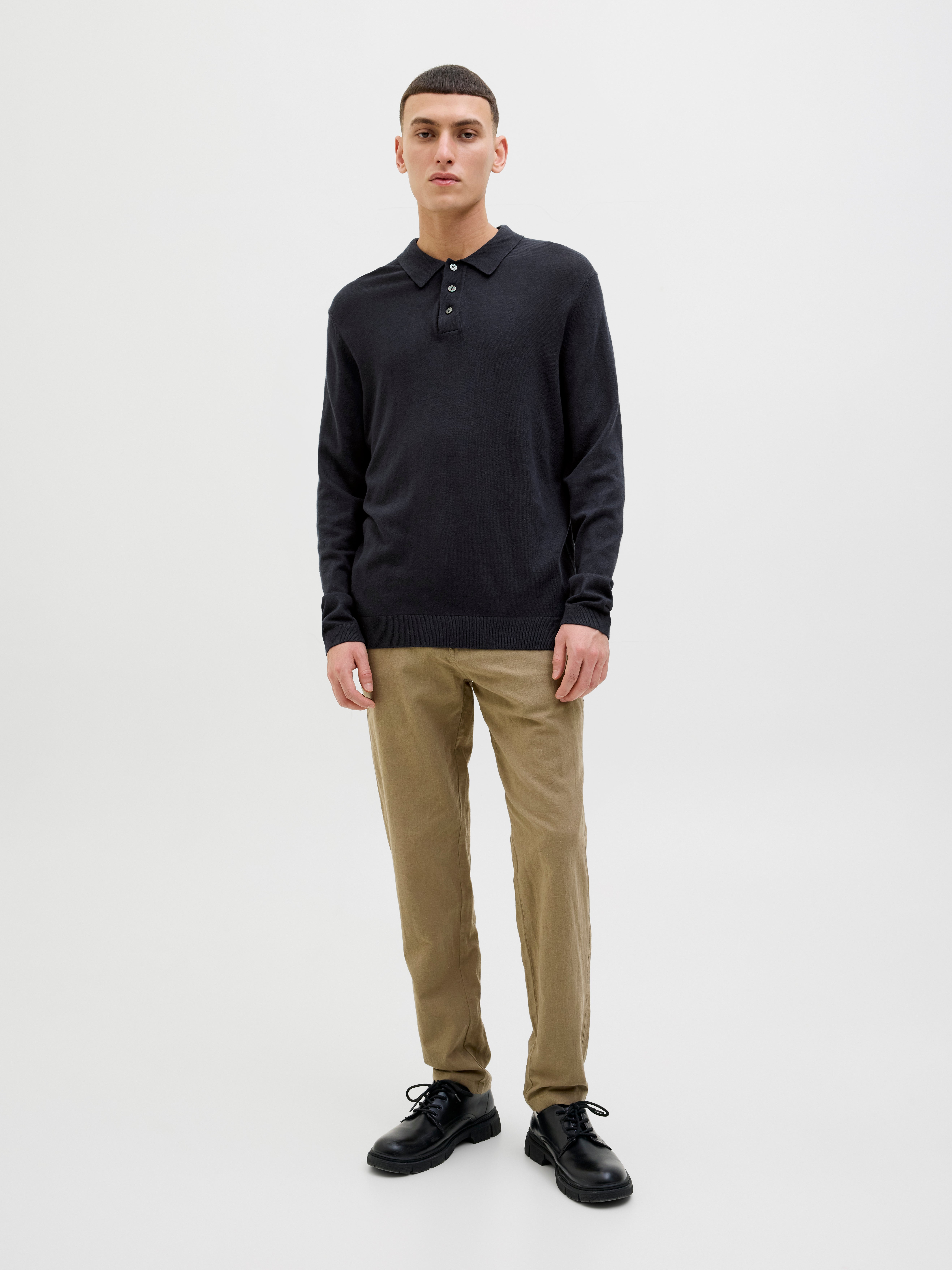 Thumbnail - Einfarbig Poloshirt
